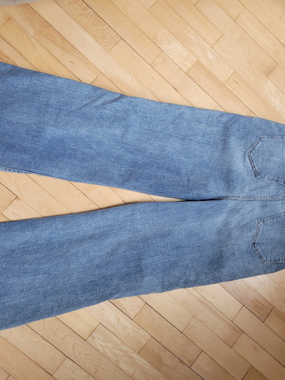 Kensie Women's Light Blue Distressed Wide-Leg Jeans Size 10/30 - Picture 2 of 4